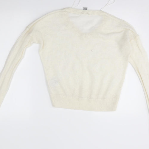 H&M Womens Ivory   Pullover Jumper Size S