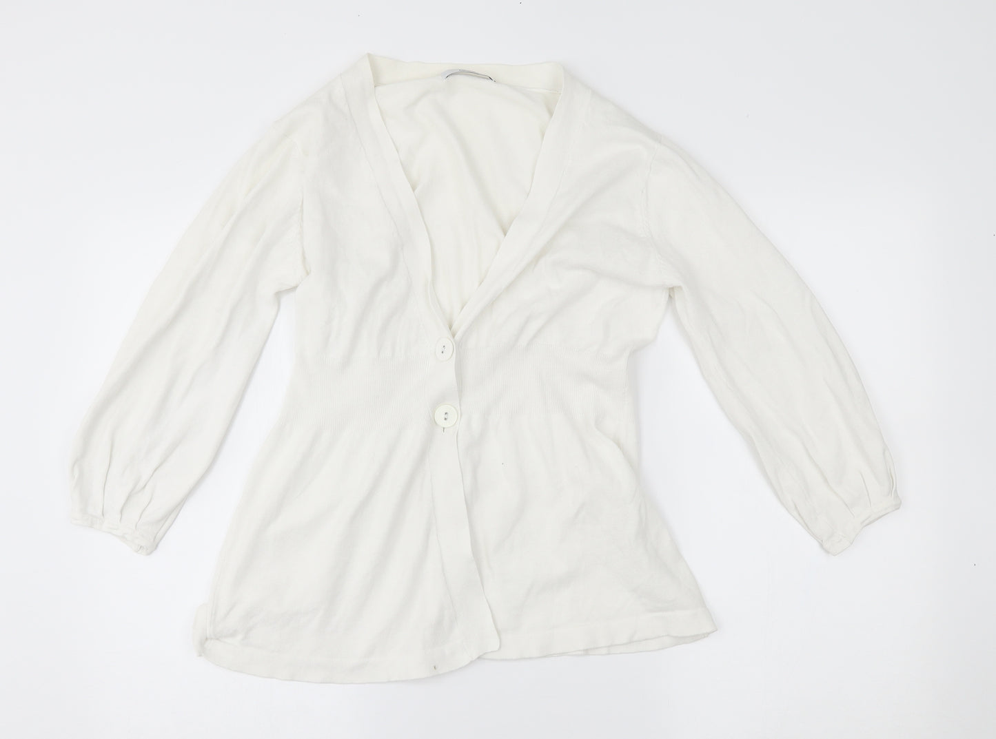 George Womens White   Cardigan Jumper Size 16