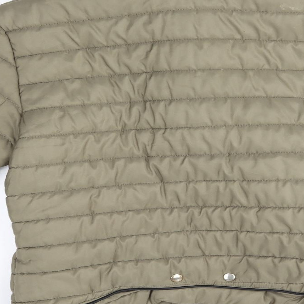 Rising Womens Green   Quilted Coat Size L