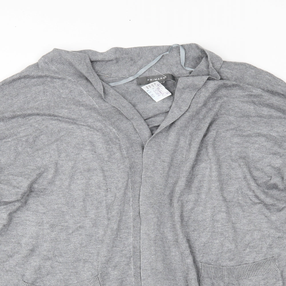 Primark Womens Grey   Cardigan Jumper Size M