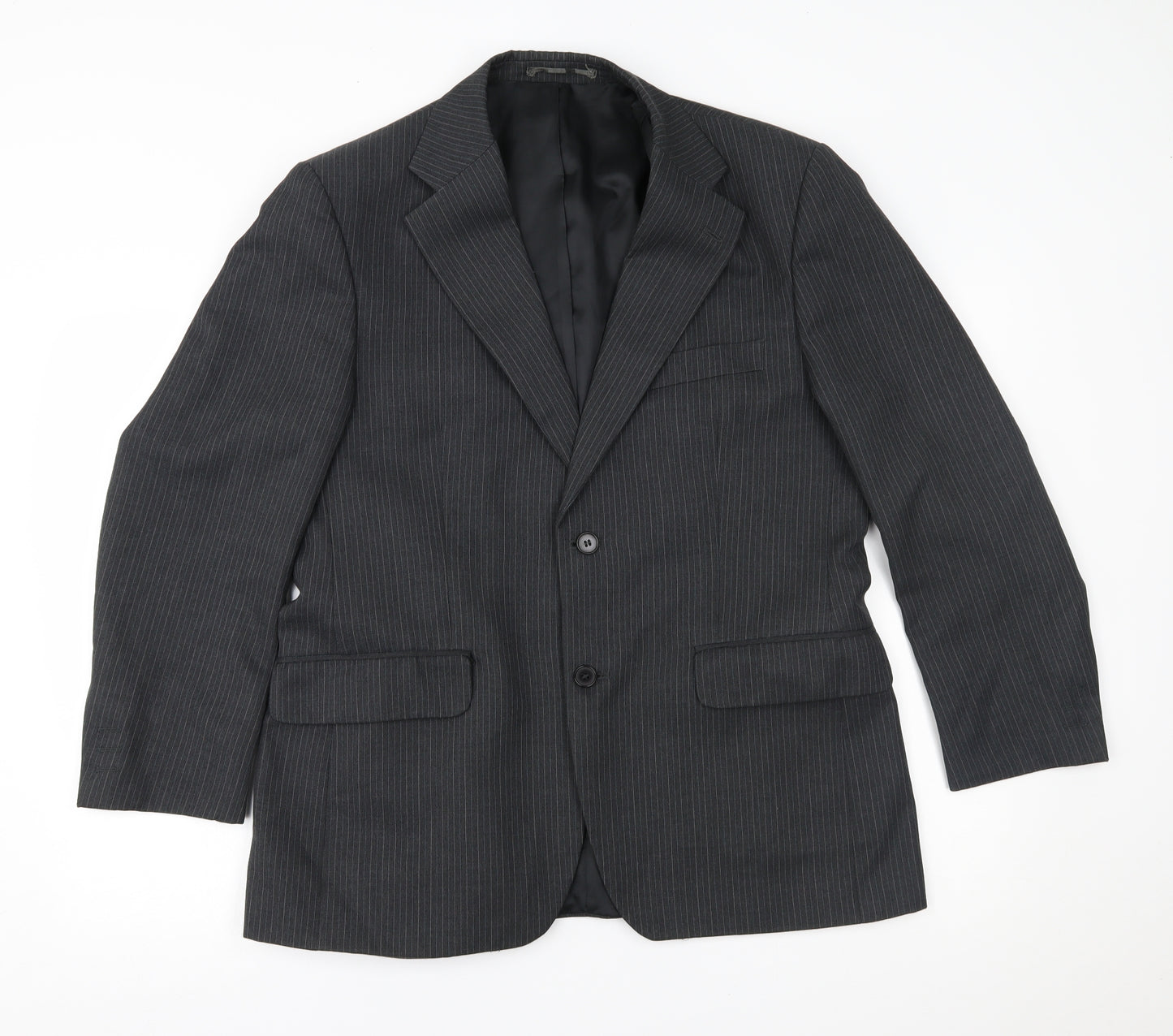 Pinstripe Mens Black Striped  Jacket Blazer