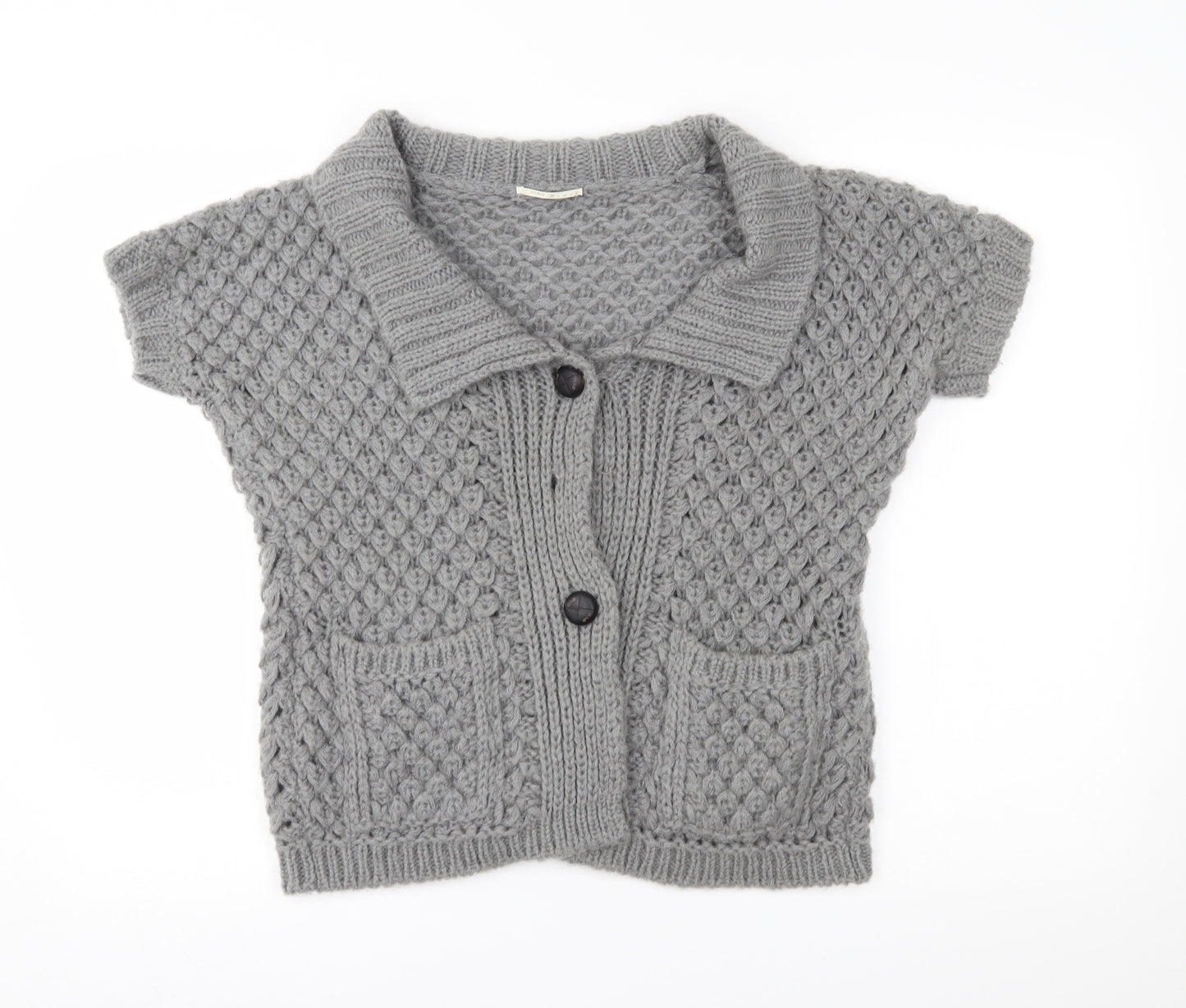 GAS Womens Grey   Cardigan Jumper Size XS