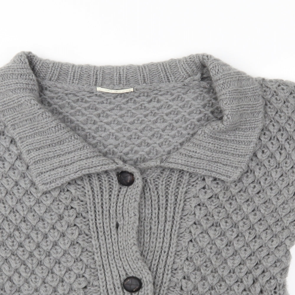 GAS Womens Grey   Cardigan Jumper Size XS