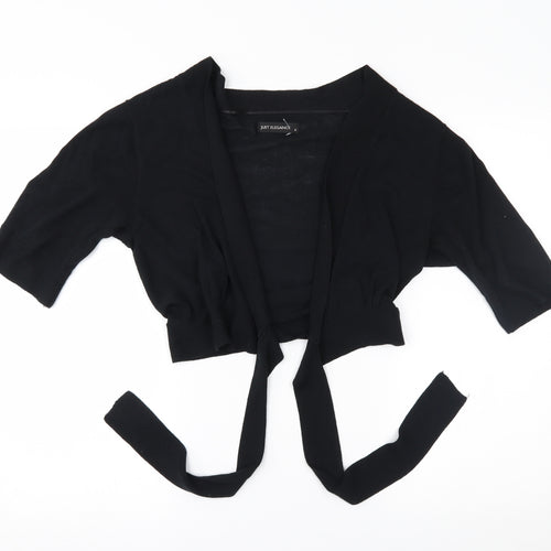 just elegance Womens Black   Cardigan Jumper Size M  - ties