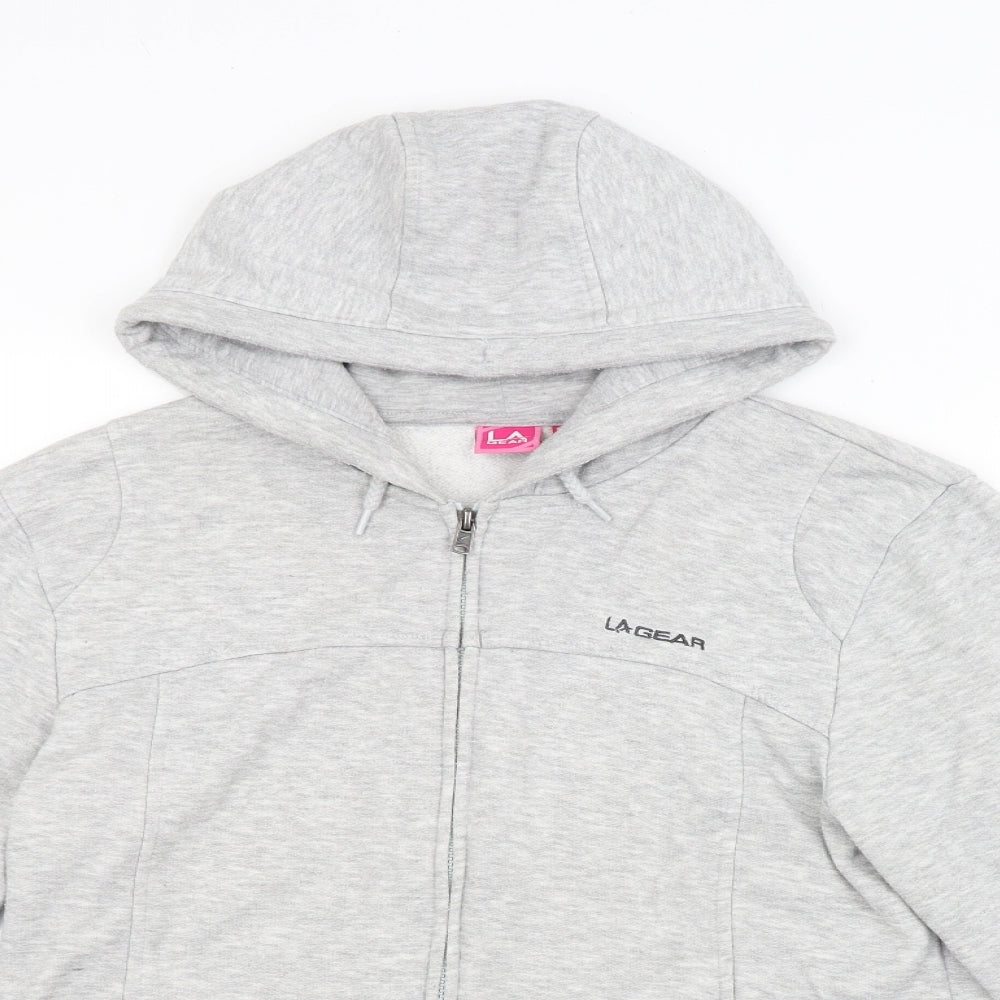 LA Gear Womens Grey   Full Zip Hoodie Size 14
