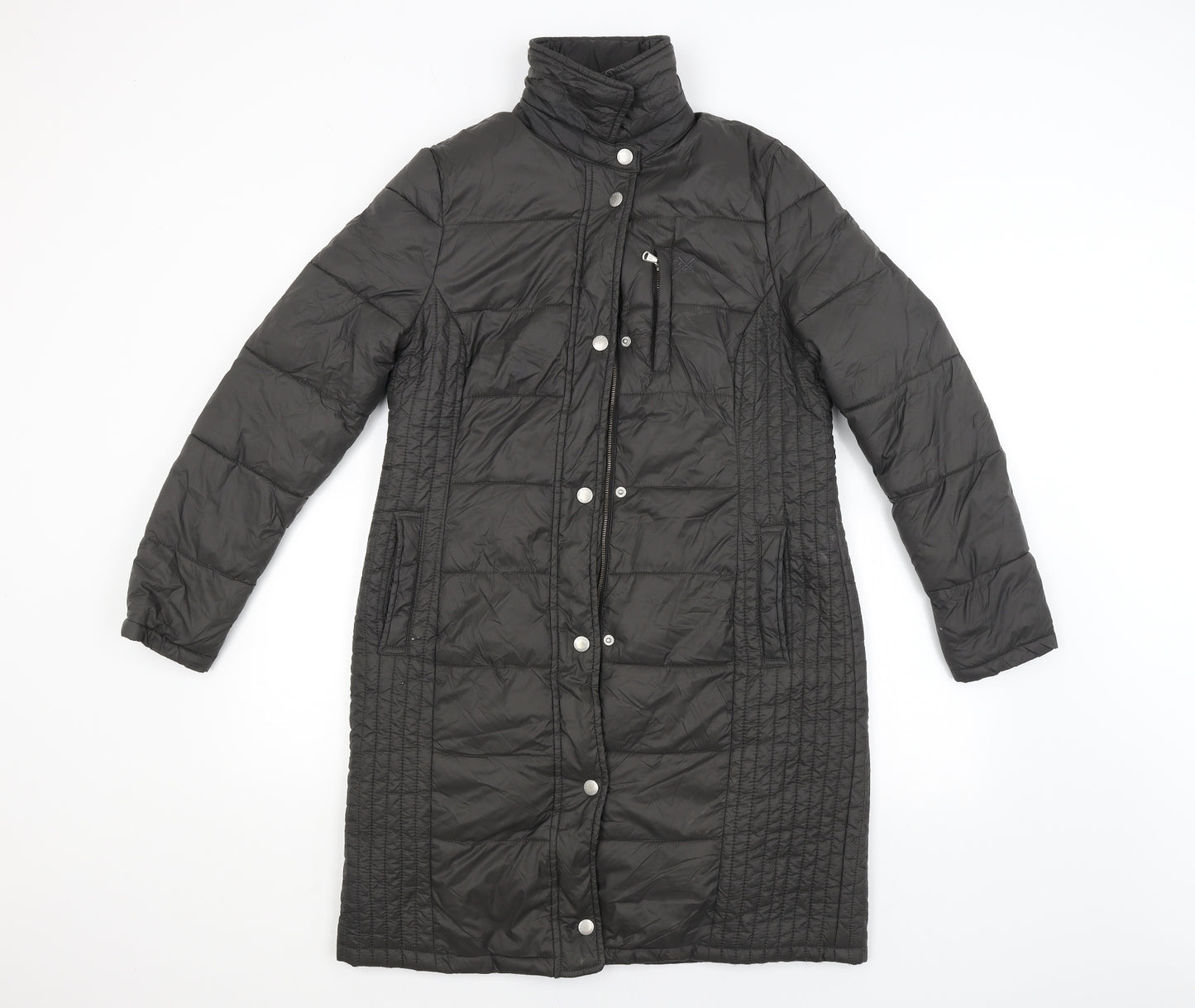 Crew Clothing Co. Womens Grey   Overcoat Coat Size 12