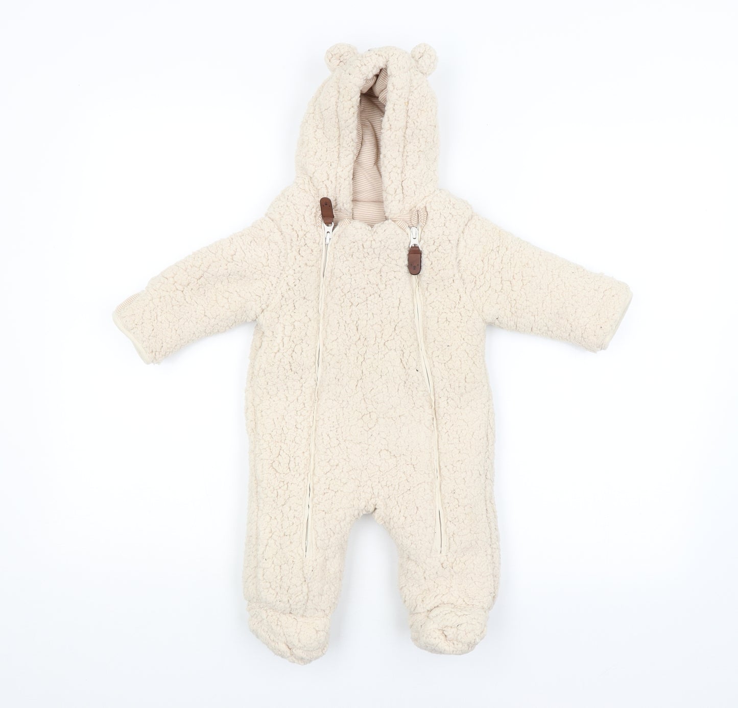 George Baby Beige   Coverall One-Piece Size 3-6 Months