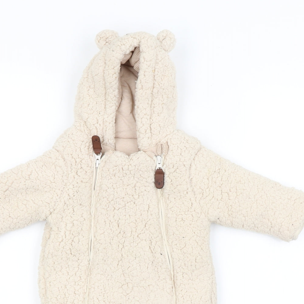 George Baby Beige   Coverall One-Piece Size 3-6 Months