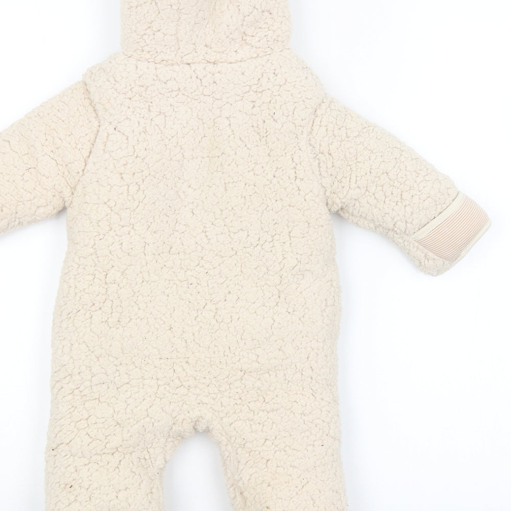 George Baby Beige   Coverall One-Piece Size 3-6 Months