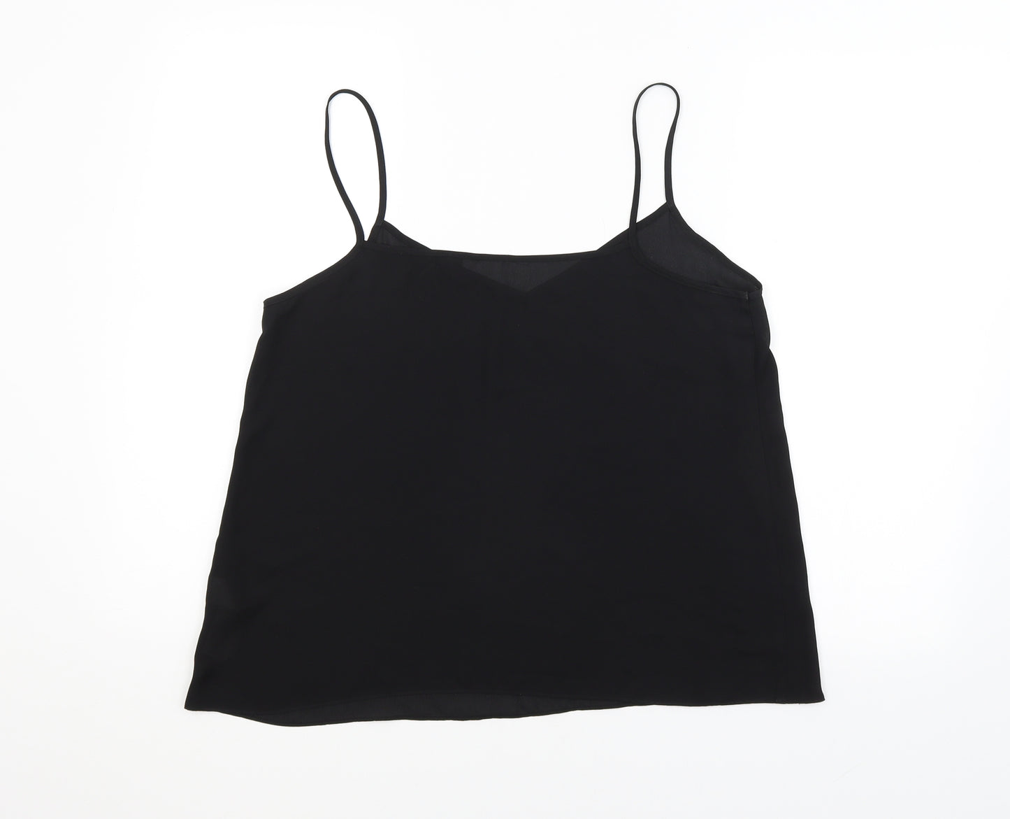Preworn Womens Black   Basic T-Shirt Size 14