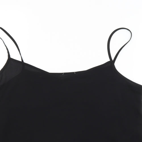 Preworn Womens Black   Basic T-Shirt Size 14