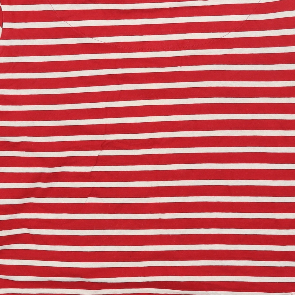 Escape Reality Womens Multicoloured Striped  Basic T-Shirt Size 12
