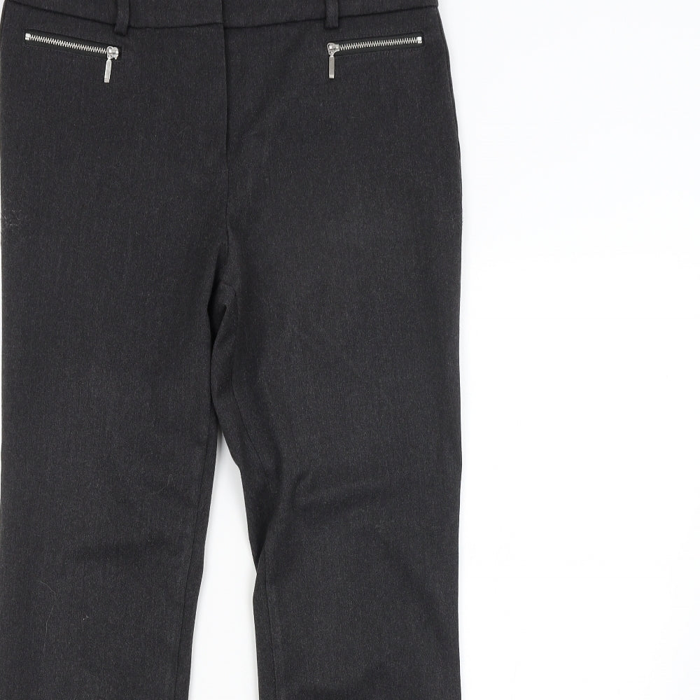M&S Womens Grey   Trousers  Size 12 L28 in