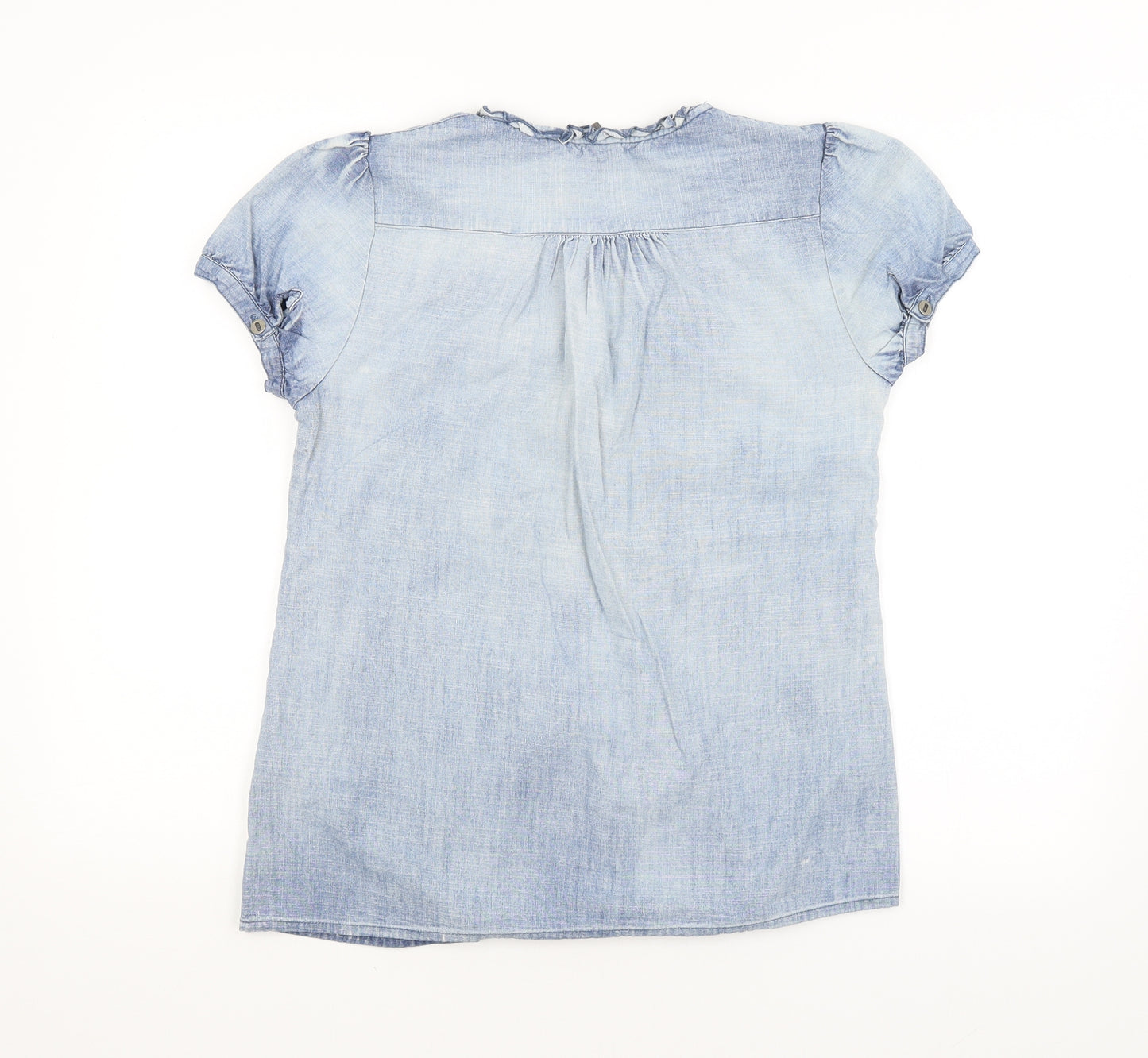 VERO MODA Womens Blue   Basic Blouse Size M