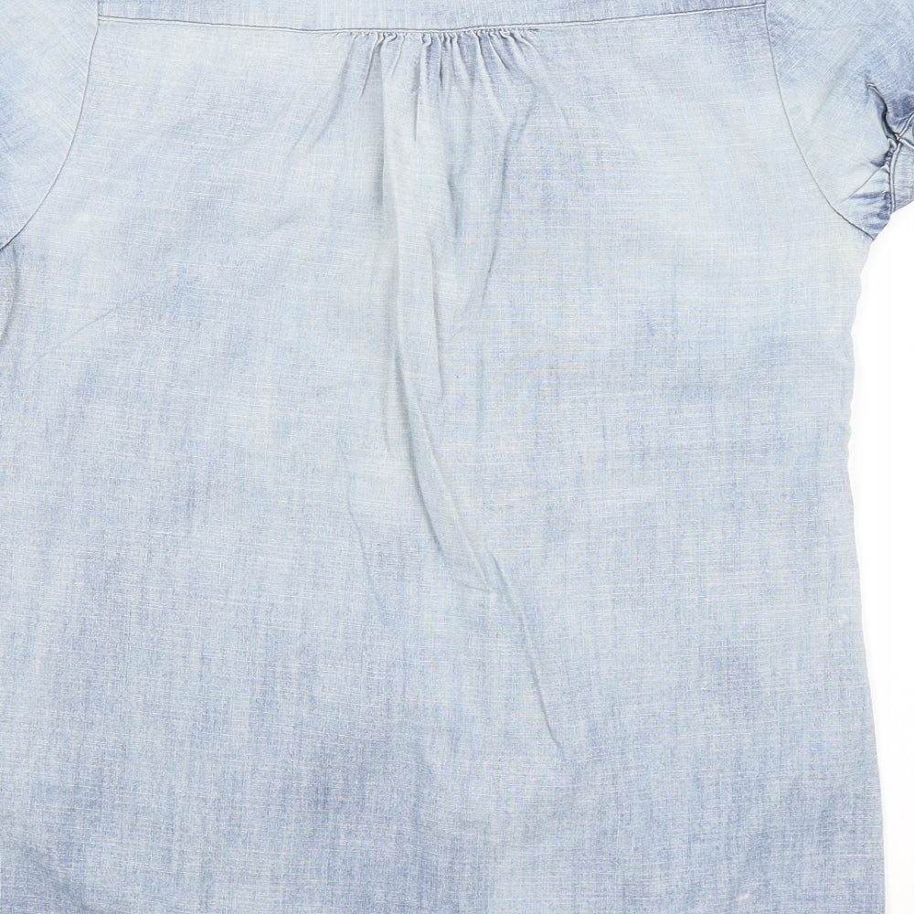 VERO MODA Womens Blue   Basic Blouse Size M