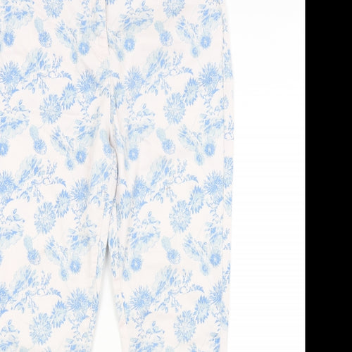 Papaya Womens Multicoloured Floral  Straight Jeans Size 14 L28 in