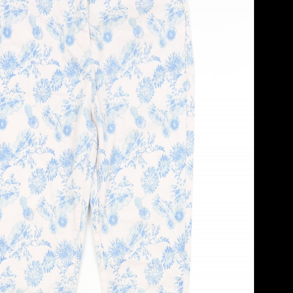 Papaya Womens Multicoloured Floral  Straight Jeans Size 14 L28 in