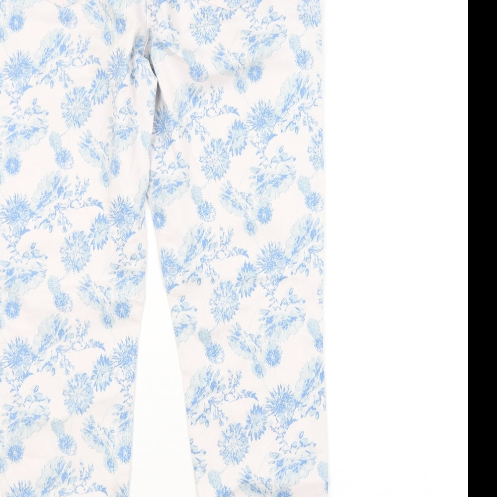 Papaya Womens Multicoloured Floral  Straight Jeans Size 14 L28 in