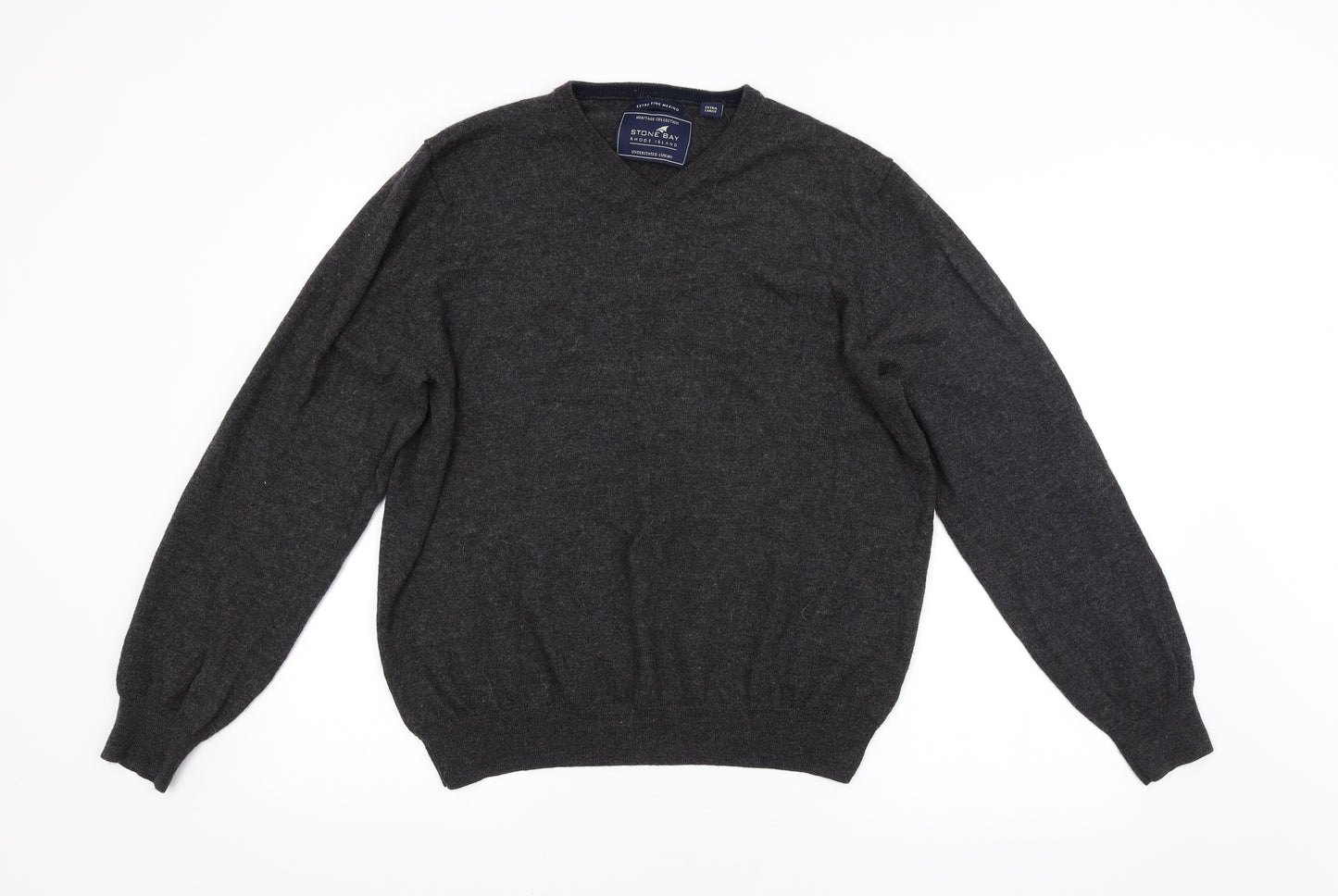 Stone Bay Mens Grey   Pullover Jumper Size XL