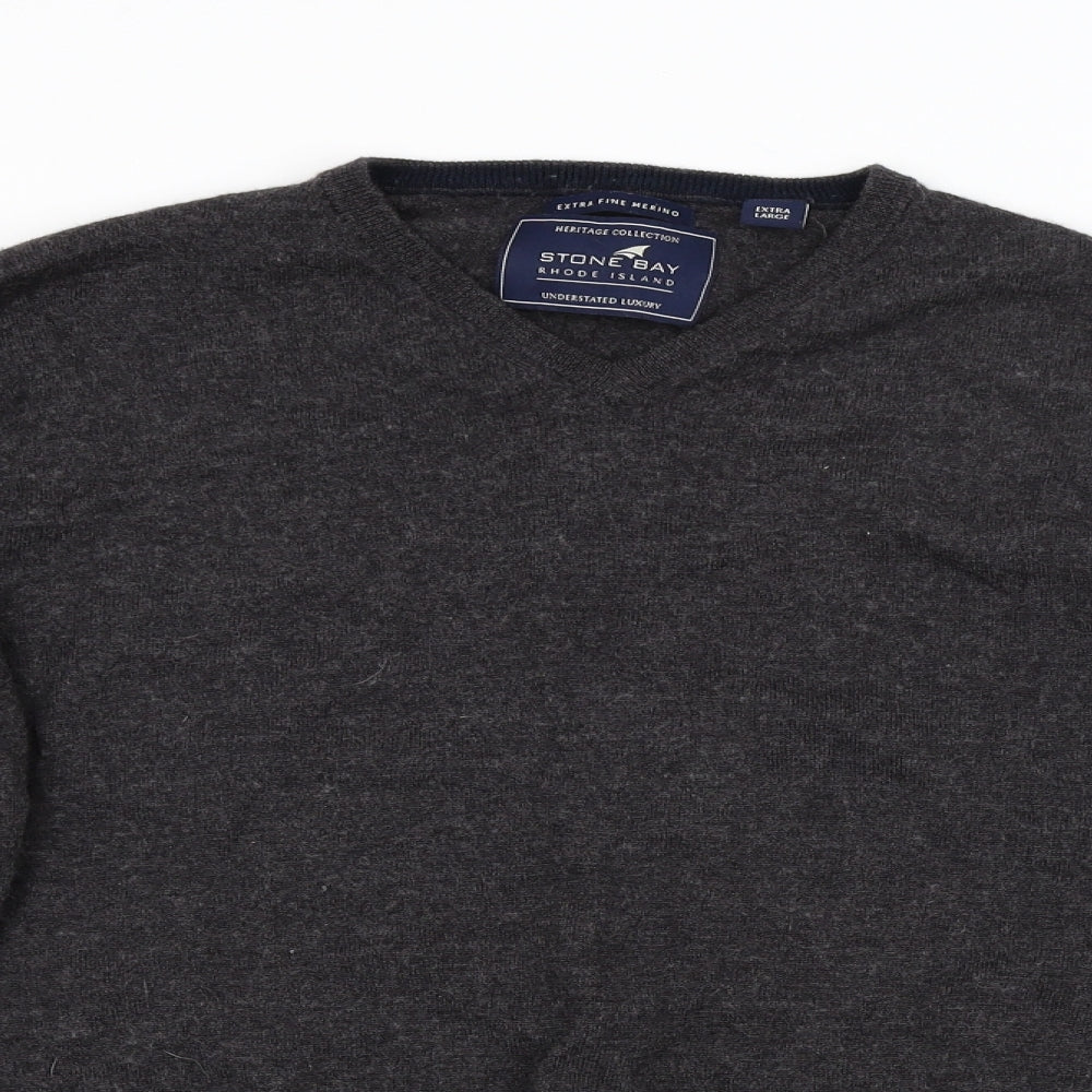 Stone Bay Mens Grey   Pullover Jumper Size XL