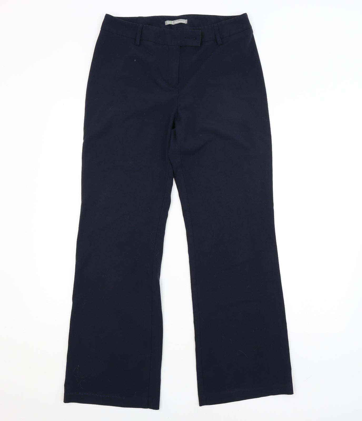 M&S Womens Blue   Trousers  Size 12 L30 in