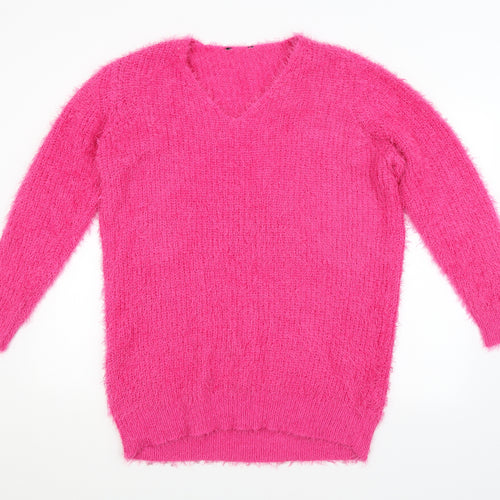 Pep&Co. Womens Pink   Pullover Jumper Size 16