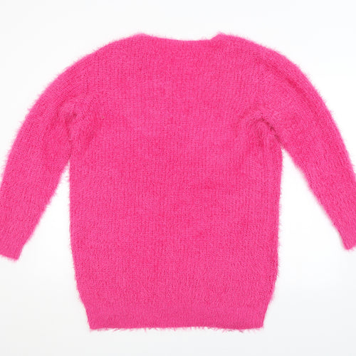 Pep&Co. Womens Pink   Pullover Jumper Size 16