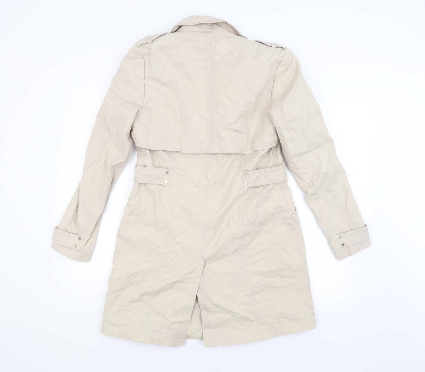 River Island Womens Beige   Overcoat Coat Size 12
