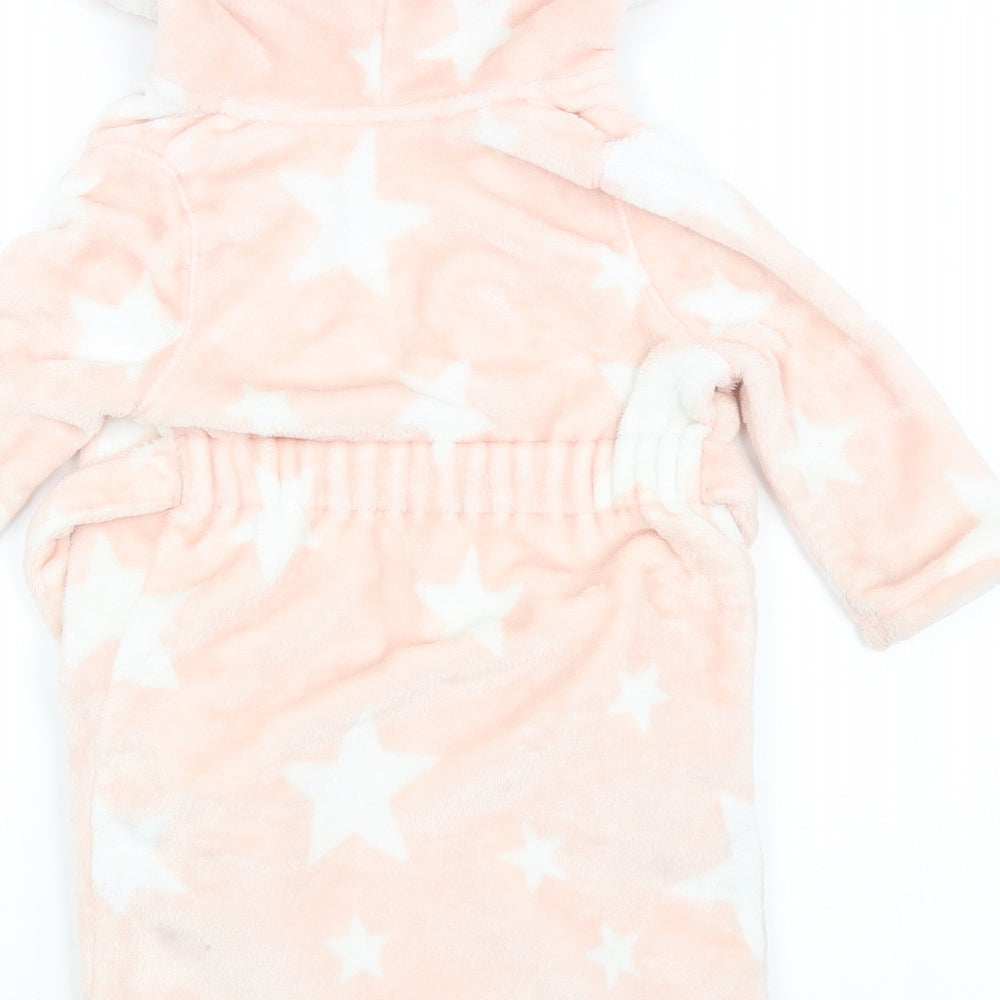 M&S Girls Pink Geometric   Robe Size 12-18 Months