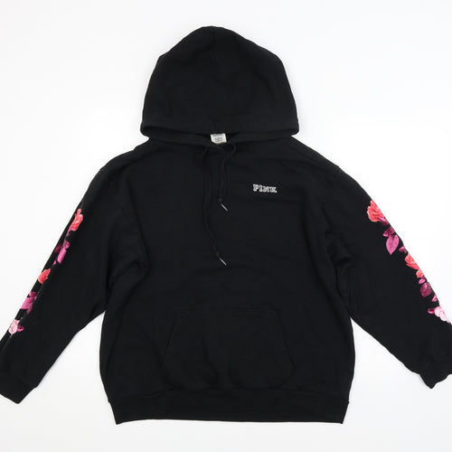 Victoria's Secret Womens Black   Pullover Hoodie Size L