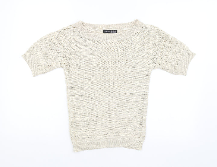 Atmosphere Womens Beige   Pullover Jumper Size 6