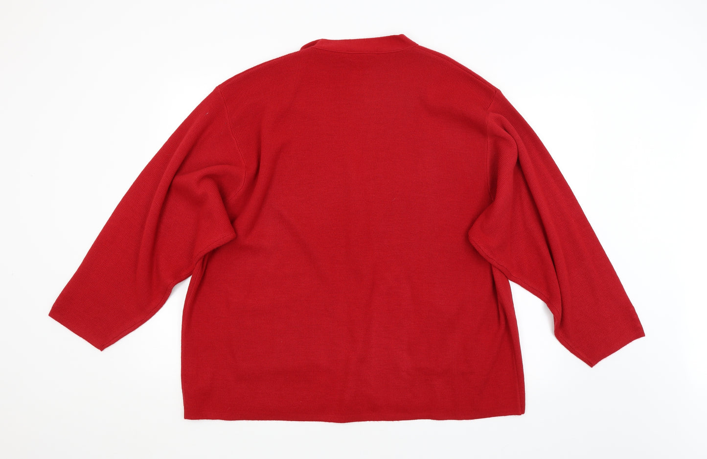 Daxon Womens Red   Cardigan Jumper