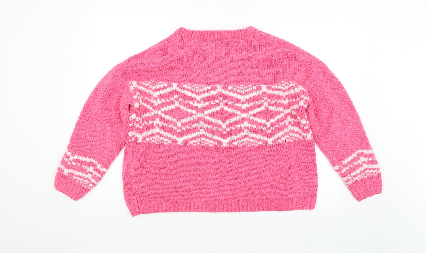 George Womens Pink Argyle/Diamond  Pullover Jumper Size 14