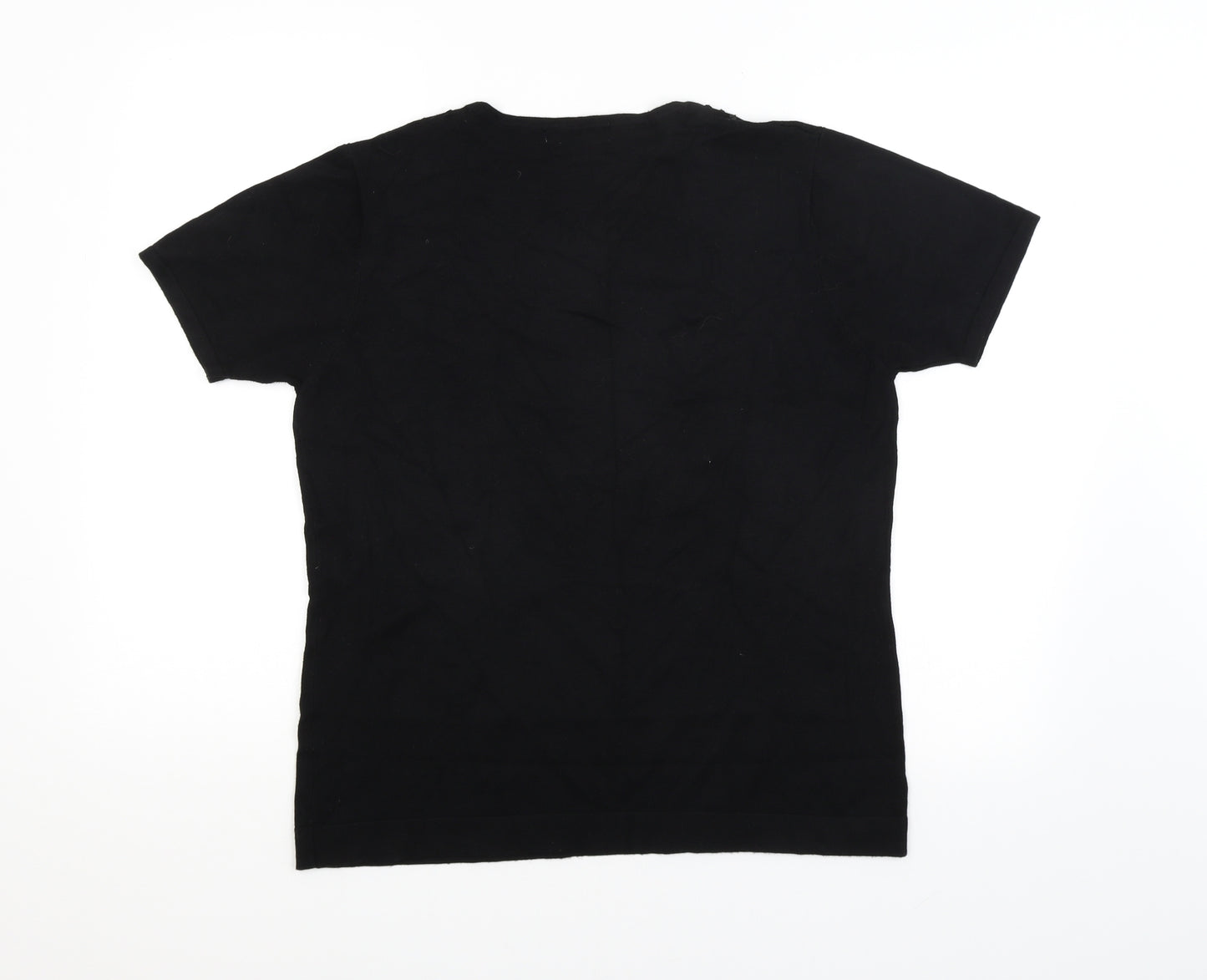 Anna Rose Womens Black   Basic Blouse Size L