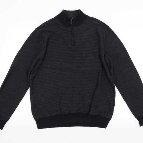 M&S Mens Grey   Pullover Jumper Size L
