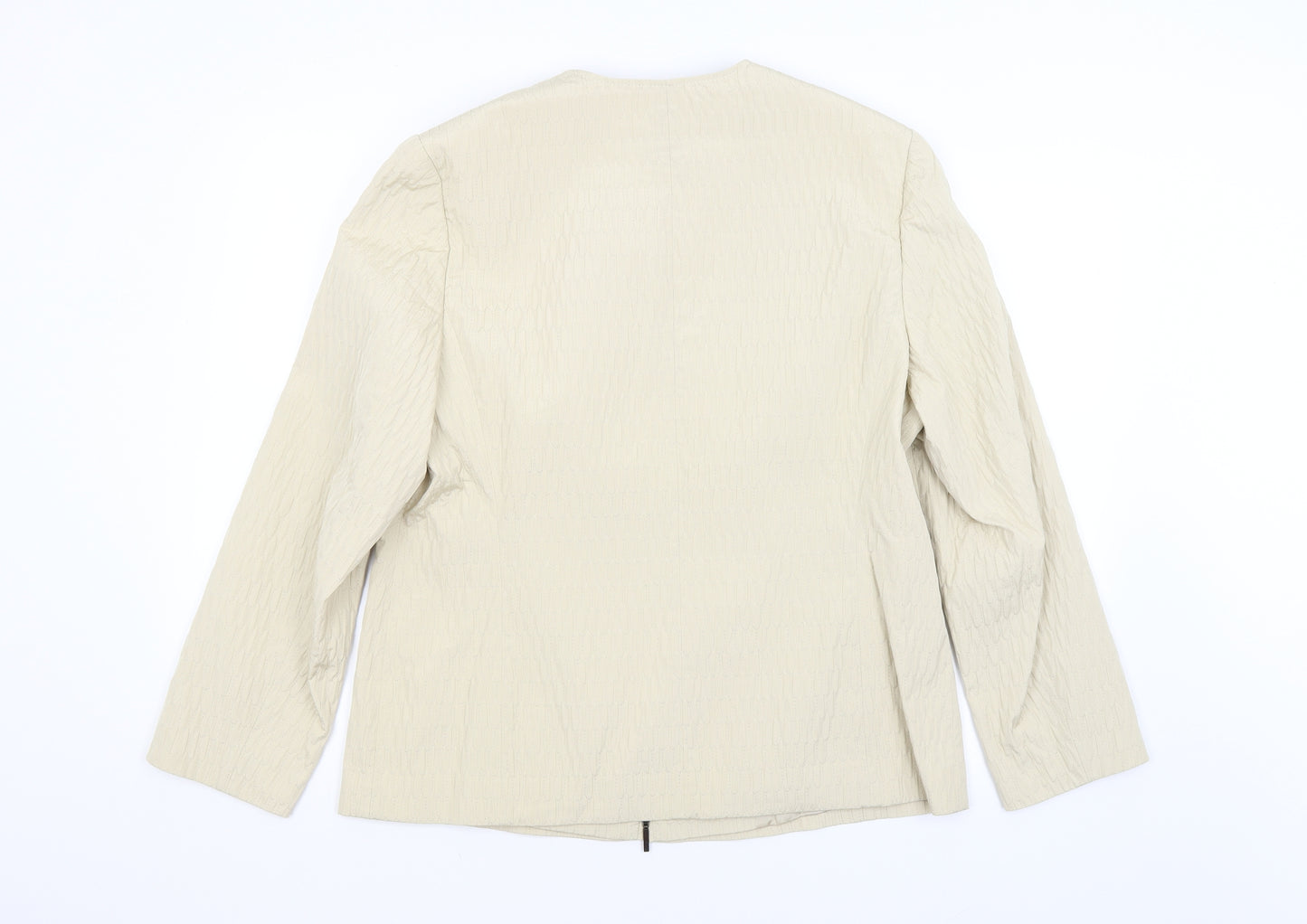 Dinomoda Womens Beige   Jacket  Size 16