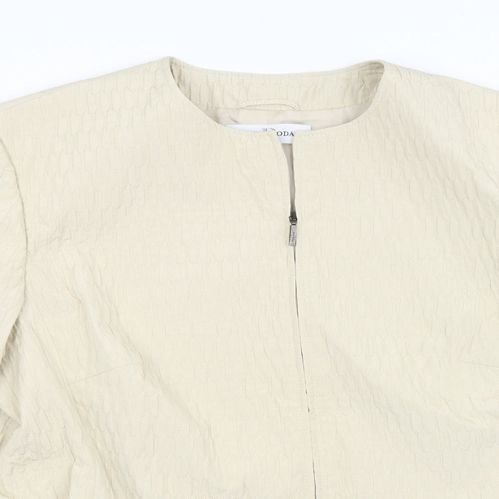 Dinomoda Womens Beige   Jacket  Size 16