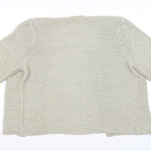 Per Una Womens Beige Argyle/Diamond  Cardigan Jumper Size 20