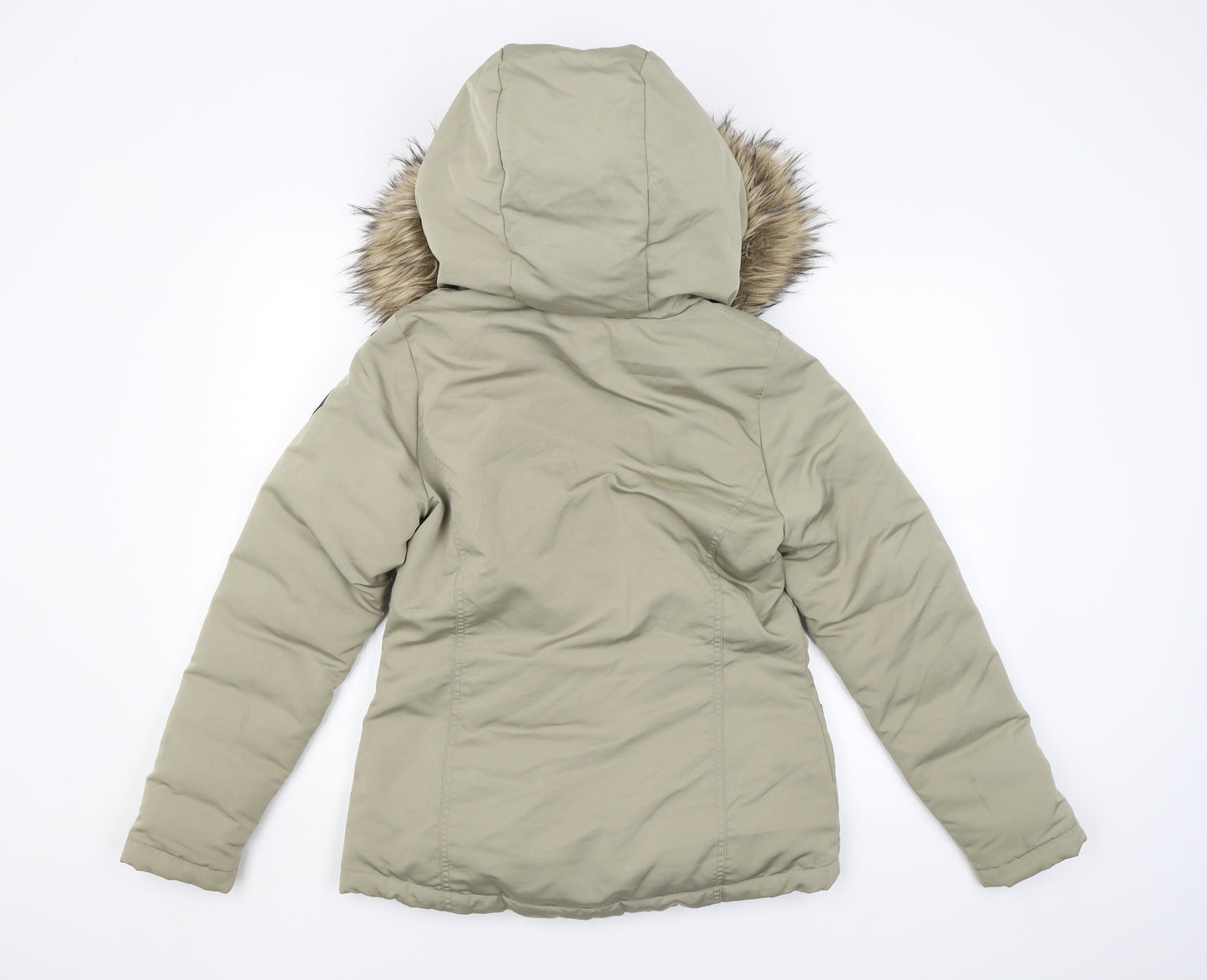 Hollister Mens Green   Puffer Jacket Coat
