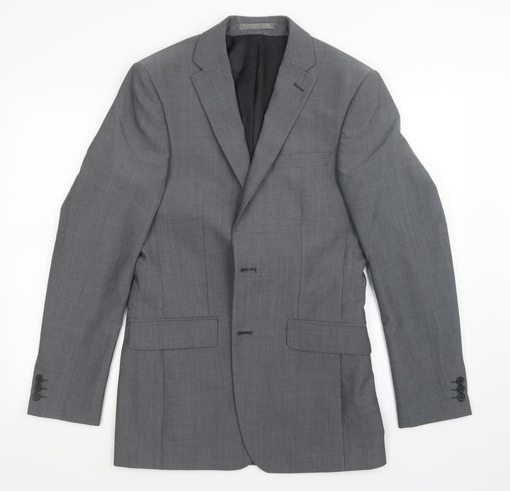 karl jackson Mens Grey Jacket Blazer