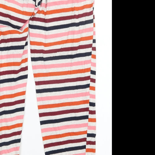 M&S Womens Multicoloured Striped   Pyjama Pants Size 12