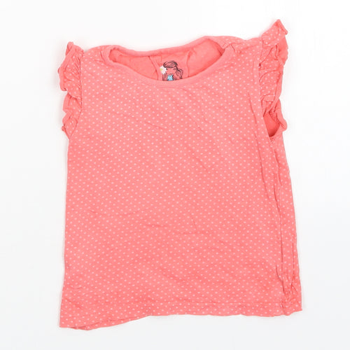 girl2girl Girls Pink Polka Dot  Basic T-Shirt Size 2-3 Years
