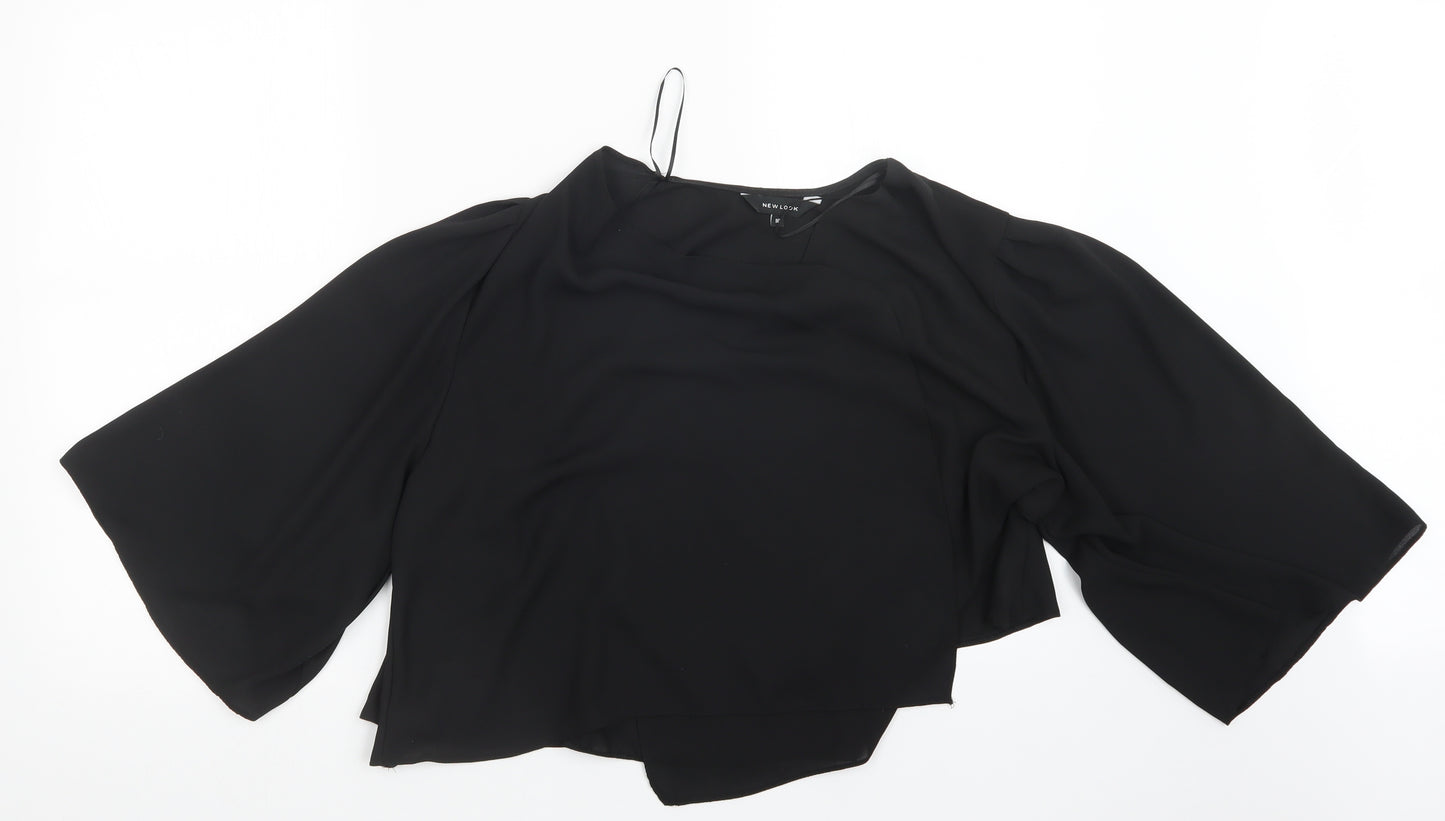 New Look Womens Black   Wrap Blouse Size 16