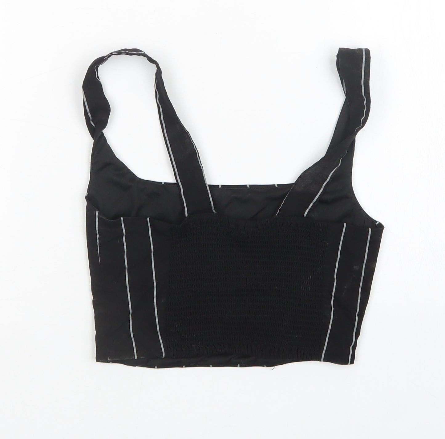 Divided by H&M Womens Black Striped  Basic Tank Size 4