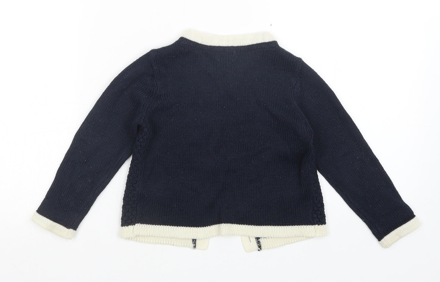 F&F Girls Blue   Cardigan Jumper Size 2-3 Years