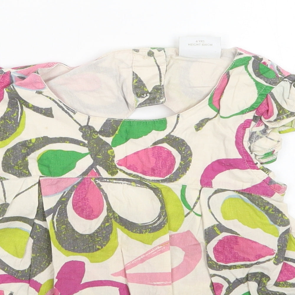 NEXT Girls Multicoloured Floral  A-Line  Size 4 Years