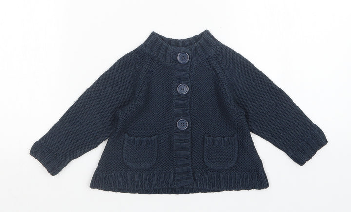 miniclub Baby Blue Cardigan Jumper Size 9-12 Months