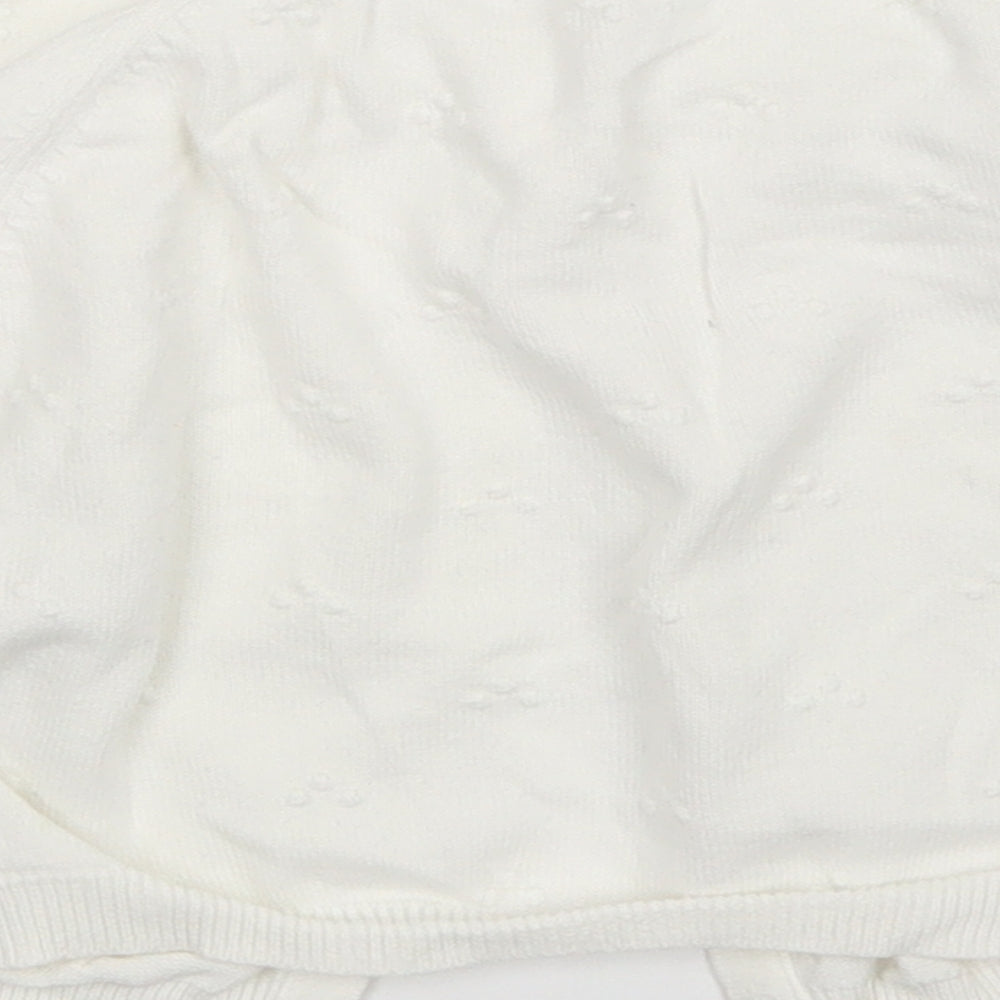Matalan Girls White   Cardigan Jumper Size 3 Years