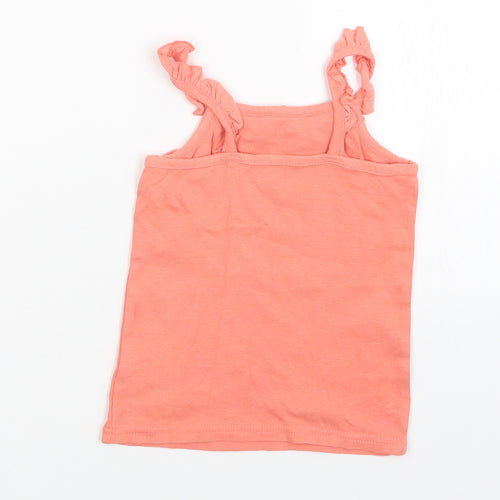 Matalan Girls Orange   Basic Tank Size 2-3 Years