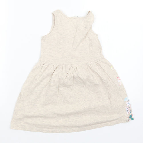 H&M Girls Beige Floral  A-Line  Size 3-4 Years